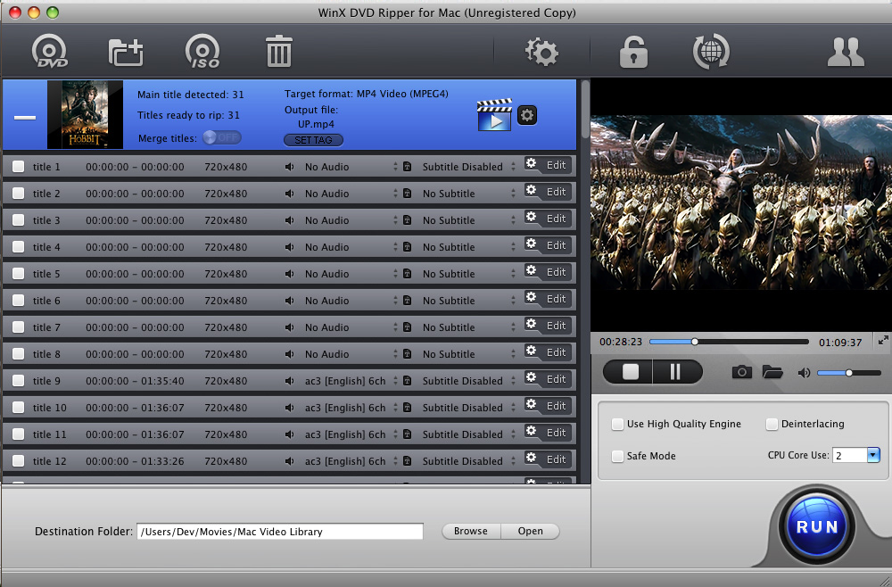 WinX DVD Ripper Platinum for Mac 6.3.5 full