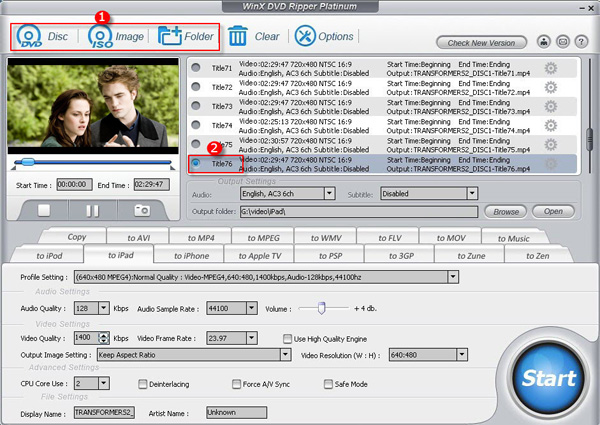 Backup DVD The Twilight Saga: New Moon