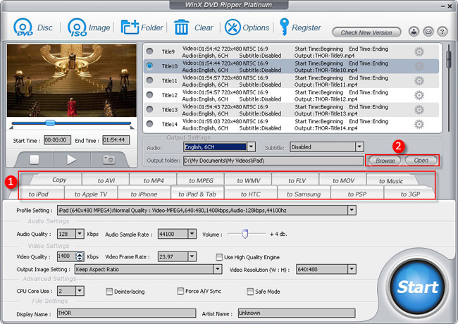 WinX DVD Ripper Platinum User Guide