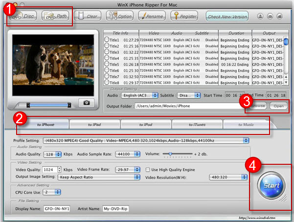 WinX iPhone Ripper for Mac