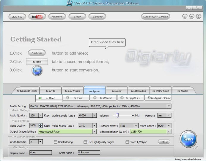 WinX HD Video Converter Deluxe