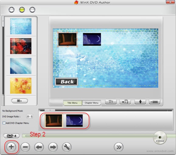 Step 3: Personalize the DVD video. WinX DVD Author has very rich video effect adding features. You can: