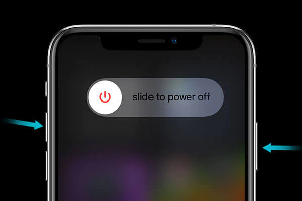 fix iphone battery draining fast by restarting iphone x or newer