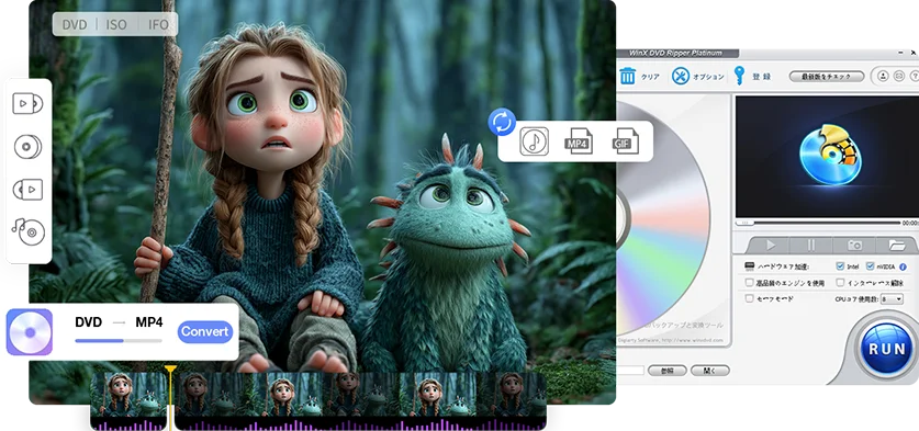 ライブDVDリッピングソフト:WinX DVD Ripper Platinum