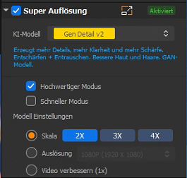 Rauschunterdrückungslevel