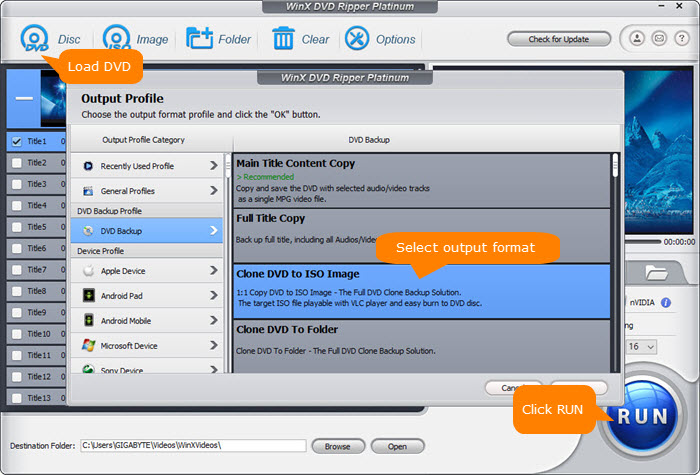 Remove DVD region to fix wrong disc error