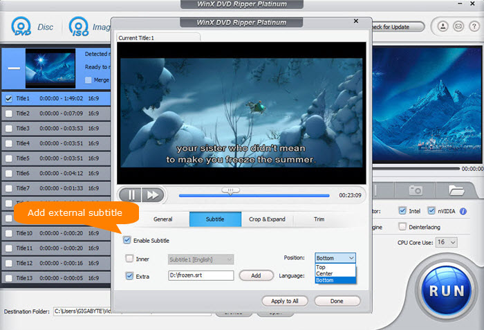 how to get rid of subtitles on mac dvd player