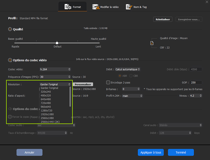 Adjust parameters to futher compress MKV