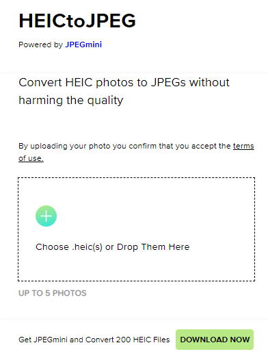 Onlien HEIC converter