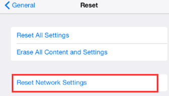 Reset Network Settings