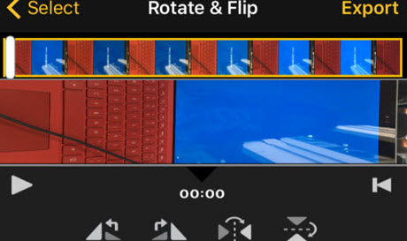 video rotate iphone