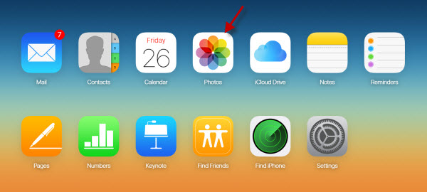 Access iCloud photos online