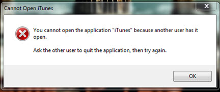 itunes fails to launch