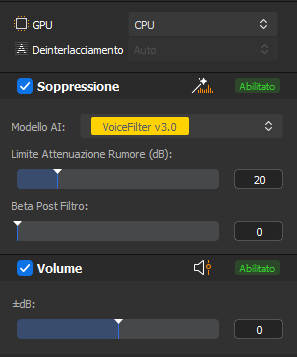 Modelli di soppressione del rumore