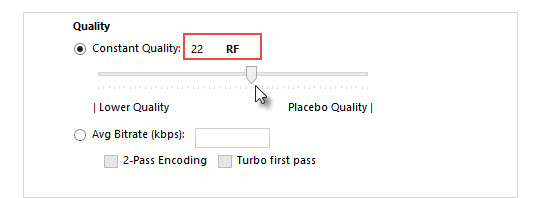 handbrake audio settings