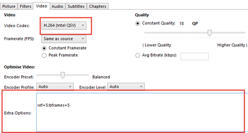 handbrake audio out of sync