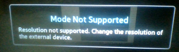 Solved Tv Says Mode Not Supported When Playing Dvds