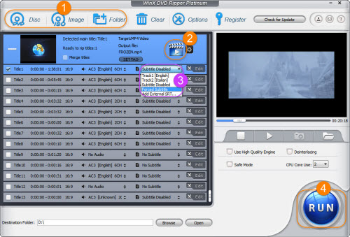 How to Rip DVD with Subtitles | Preferred Internal External Forced ...