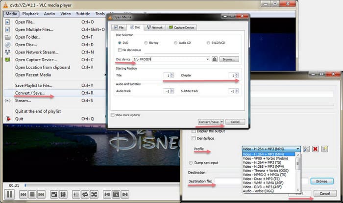 how to copy dvd to computer vlc