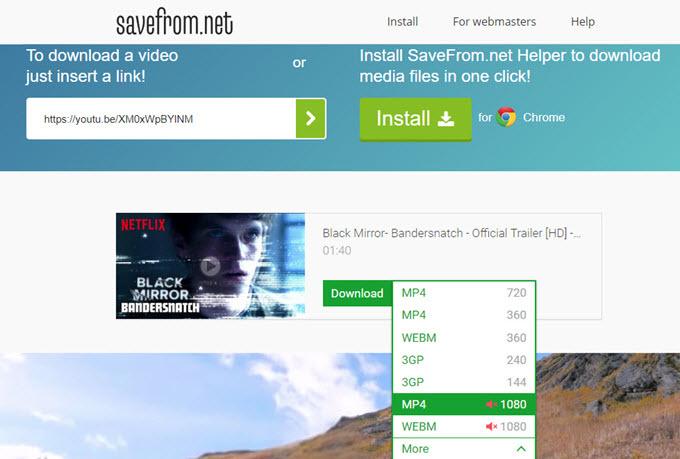 download video fromn embeded kplayer extention