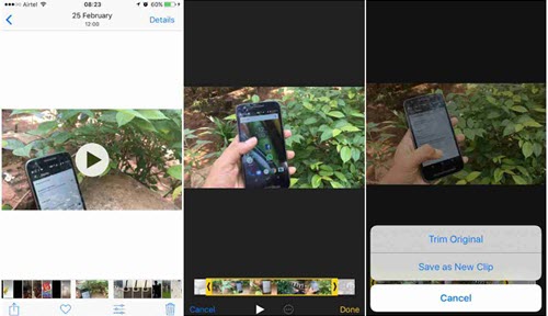 Trim WhatsApp Video on iPhone