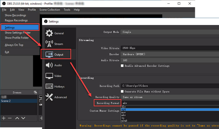 OBS Recording Formats: Best Format to Record in OBS