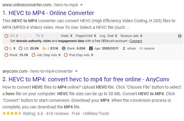 hevc to mp4 converter software free