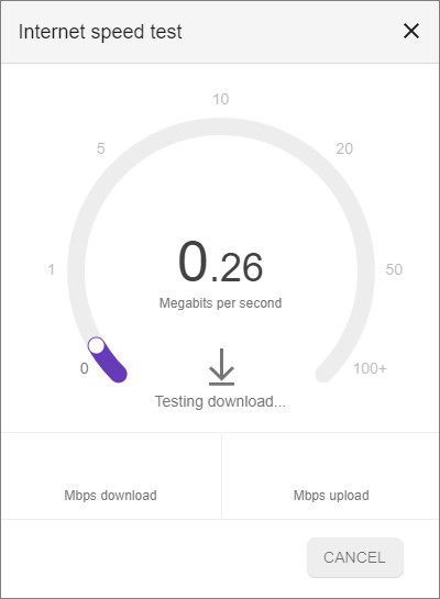 what is my upload and download speed