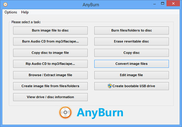 Nhà sản xuất DVD miễn phí cho Windows - Anyburn