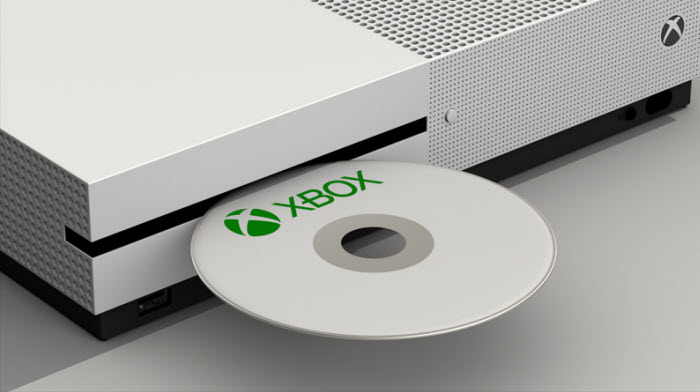 insert dvd disc into XBox