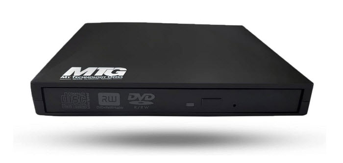 USB DVD/ CD Slot Loading Drive Ultra Slim +/-RW Portable External , Plug &  Play DVD / CD RW Writer Burner Compatible with Dell HP Microsoft Lenovo