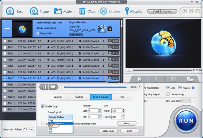 How to Convert DVD Aspect Ratio from 4:3 to 16:9 for Widescreen