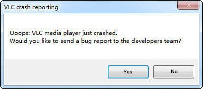 Vlc media player just crashed что делать