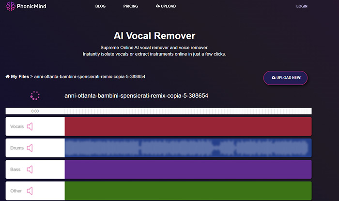 Best AI vocal remover - PhonicMind