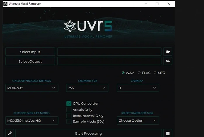 Best AI vocal remover - UVR
