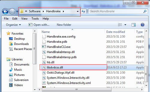 install handbrake libdvdcss on windows 7 64 bit