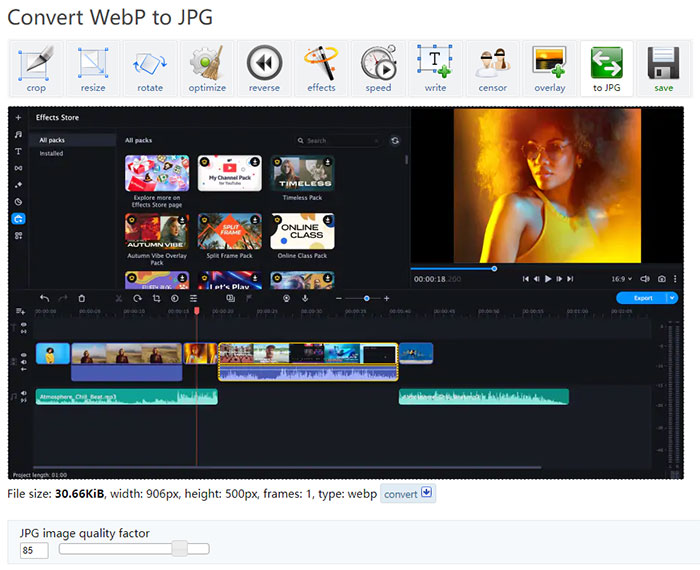 convert webp to jpg on ezgif