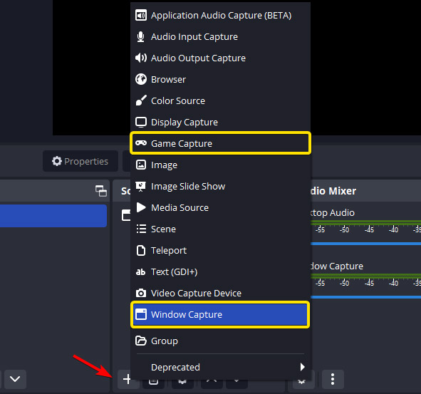 Choose Game Capture