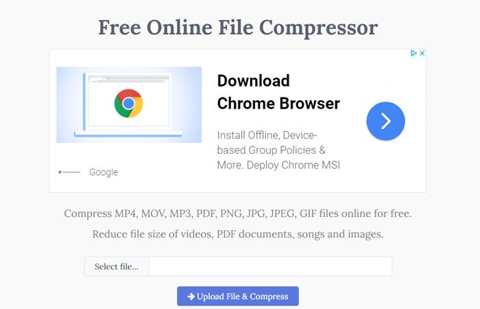 compress video online free