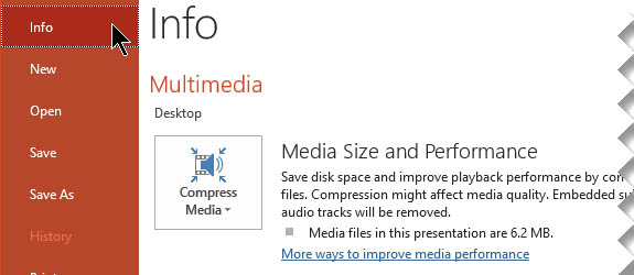 compress video in powerpoint presentation