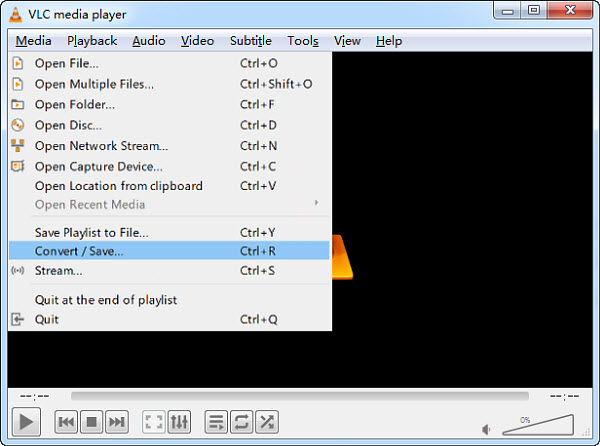 vlc convert dvd to mp4 with menu