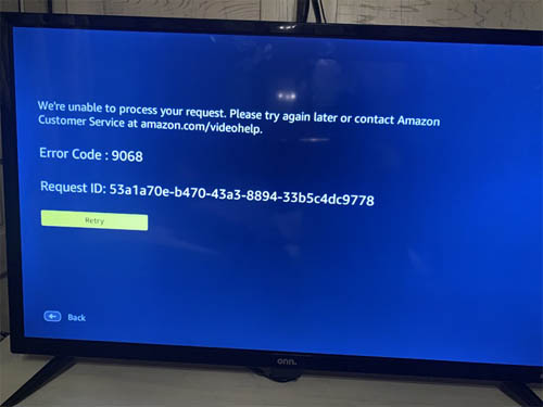 Amazon video not outlet working on tv