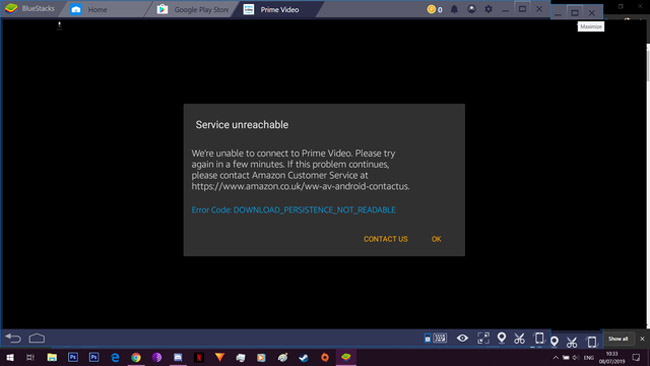 prime video not working on ps4