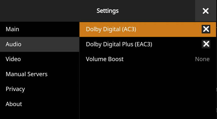 plex media player hardware decoding disabled