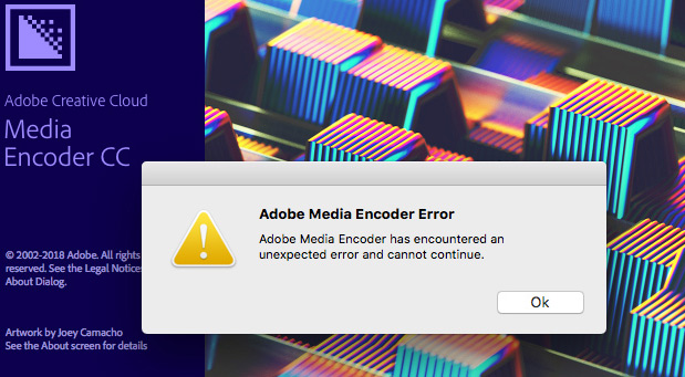 adobe media encoder not working