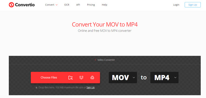 free mov to mp4 converter large files