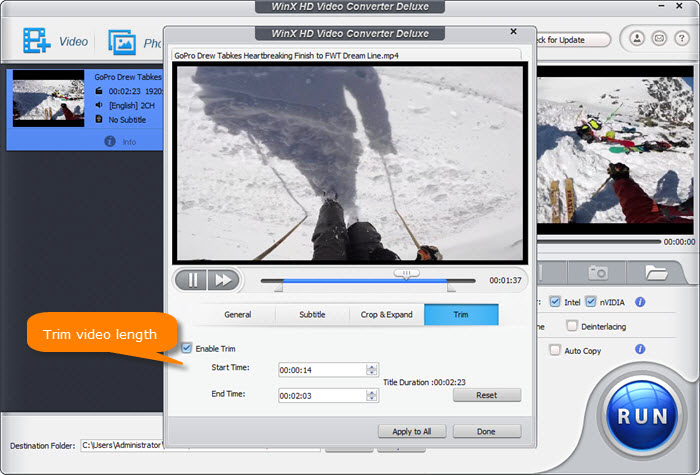 online video trimmer from youtube