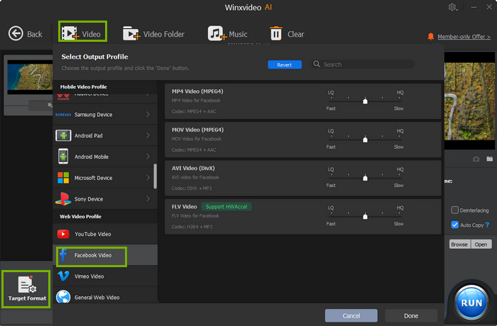 Facebook Video Upload Formats