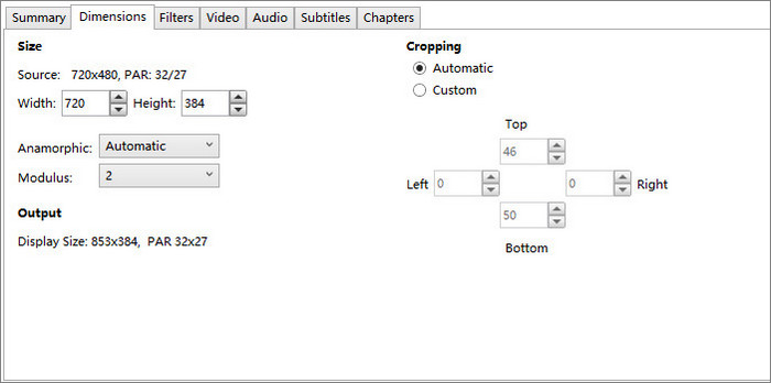 handbrake settings for dvd rip to mp4