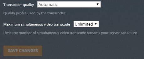 Plex transcoder грузит процессор